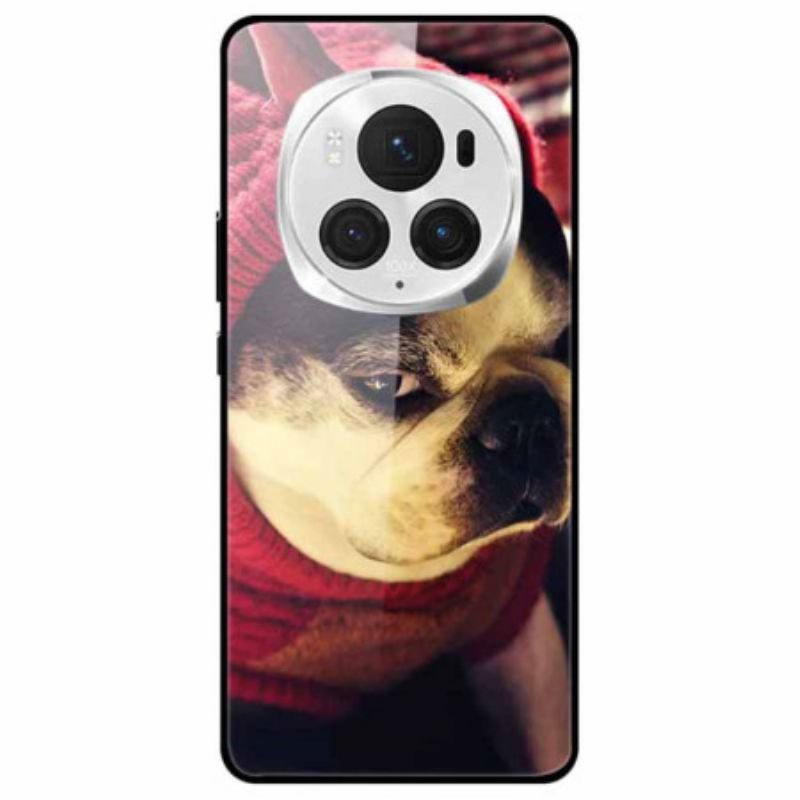 Hoesje Honor Magic 6 Pro Puppy Gehard Glas