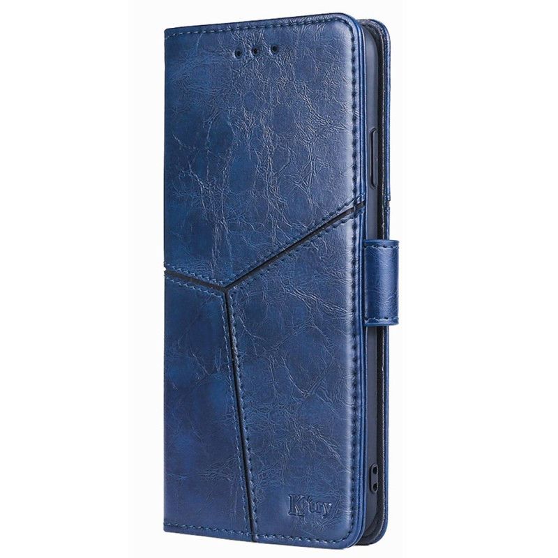 Leren Hoesje Honor Magic 6 Pro Vintage Geometrisch Patroon Bescherming Hoesje