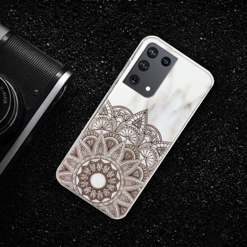 Case Hoesje Samsung Galaxy S21 Ultra 5G Telefoonhoesje Gemarmerde Mandala