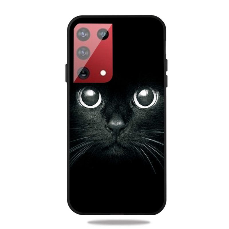 Case Hoesje Samsung Galaxy S21 Ultra 5G Telefoonhoesje Kattenogen