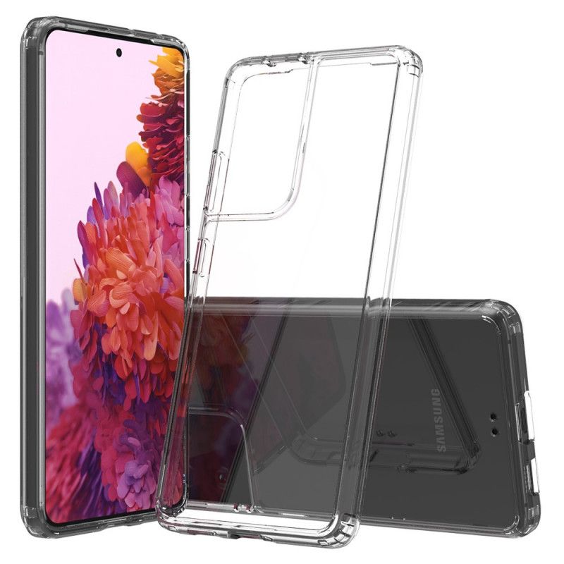 Case Hoesje Samsung Galaxy S21 Ultra 5G Telefoonhoesje Transparant Kristal