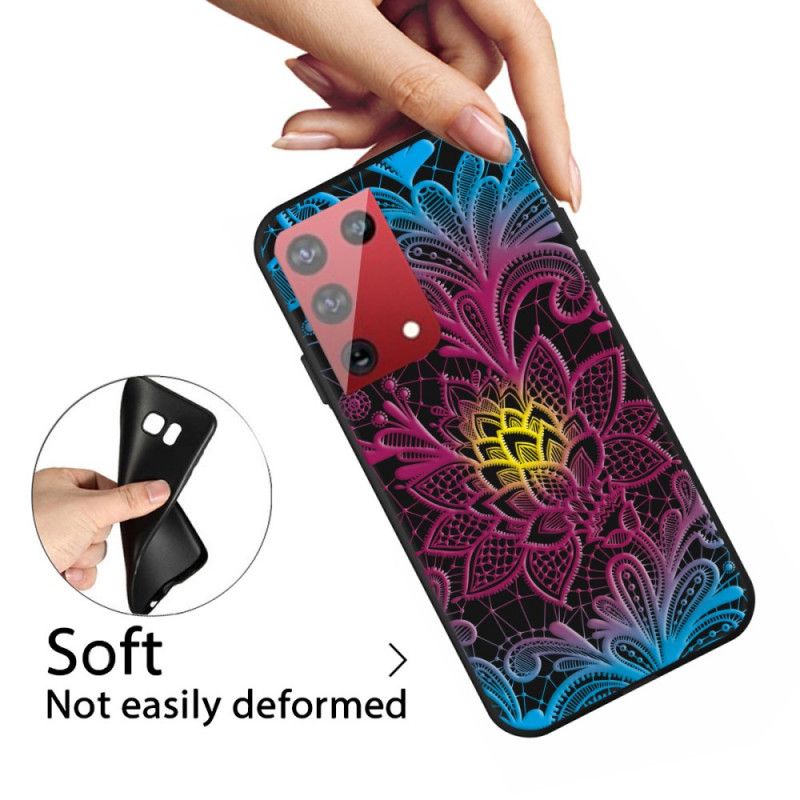 Cover Hoesje Samsung Galaxy S21 Ultra 5G Telefoonhoesje Intens Bloemig