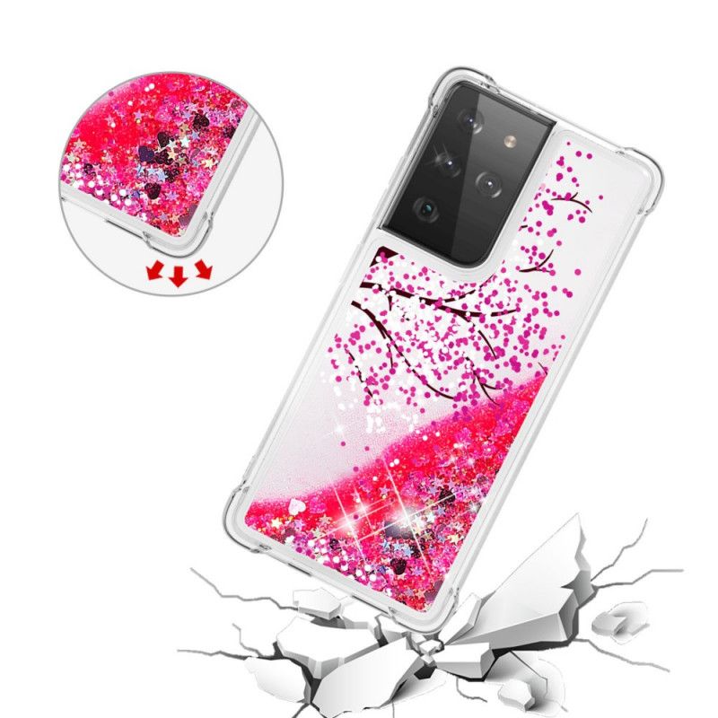 Hoesje Samsung Galaxy S21 Ultra 5G Glitterboom