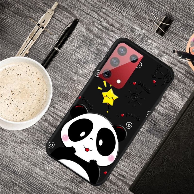 Hoesje voor Samsung Galaxy S21 Ultra 5G Panda-Ster