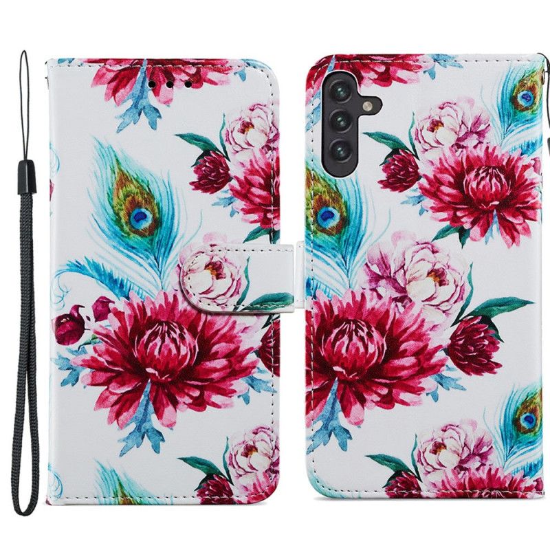 Bescherming Hoesje Samsung Galaxy A13 5g Intense Bloemen