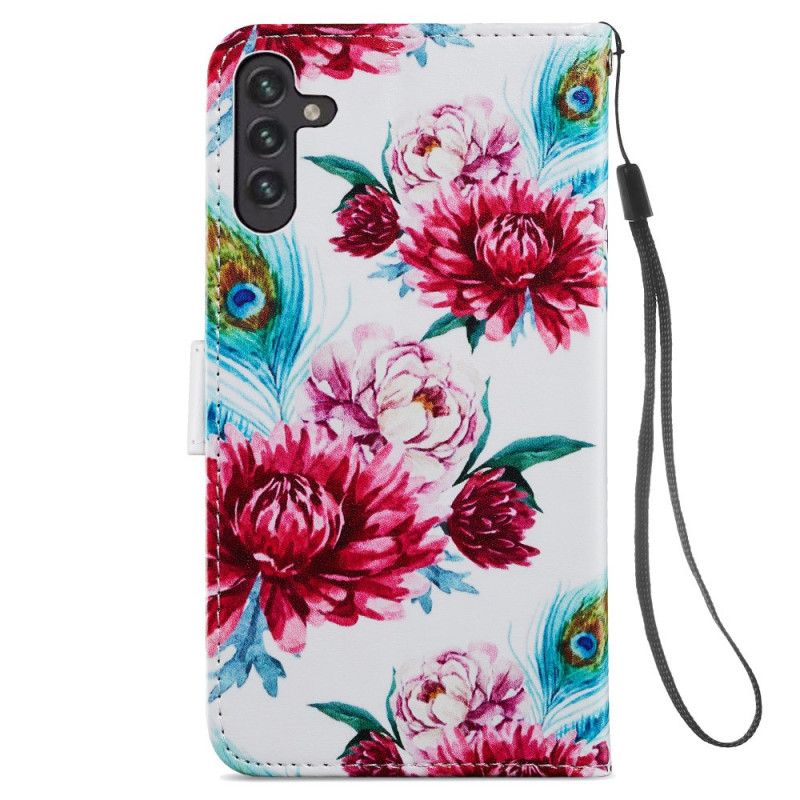 Bescherming Hoesje Samsung Galaxy A13 5g Intense Bloemen