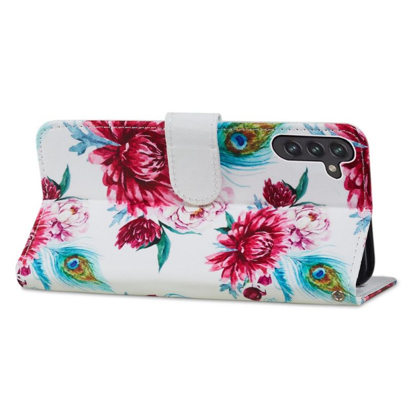 Bescherming Hoesje Samsung Galaxy A13 5g Intense Bloemen