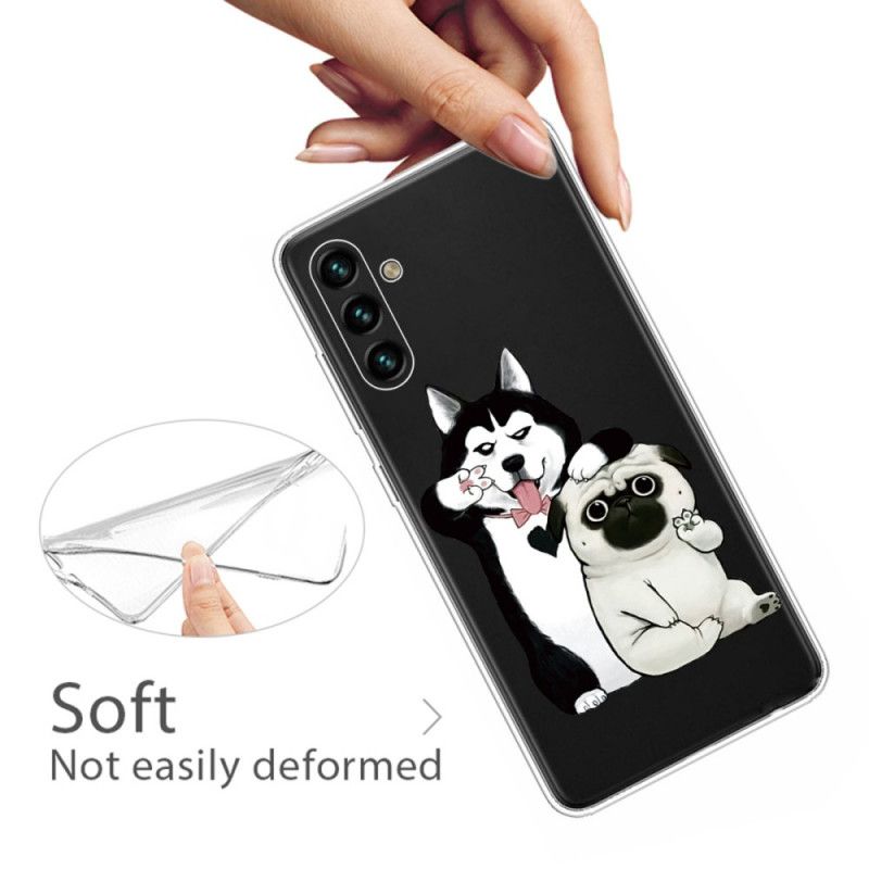 Cover Hoesje Samsung Galaxy A13 5g Telefoonhoesje Grappige Honden