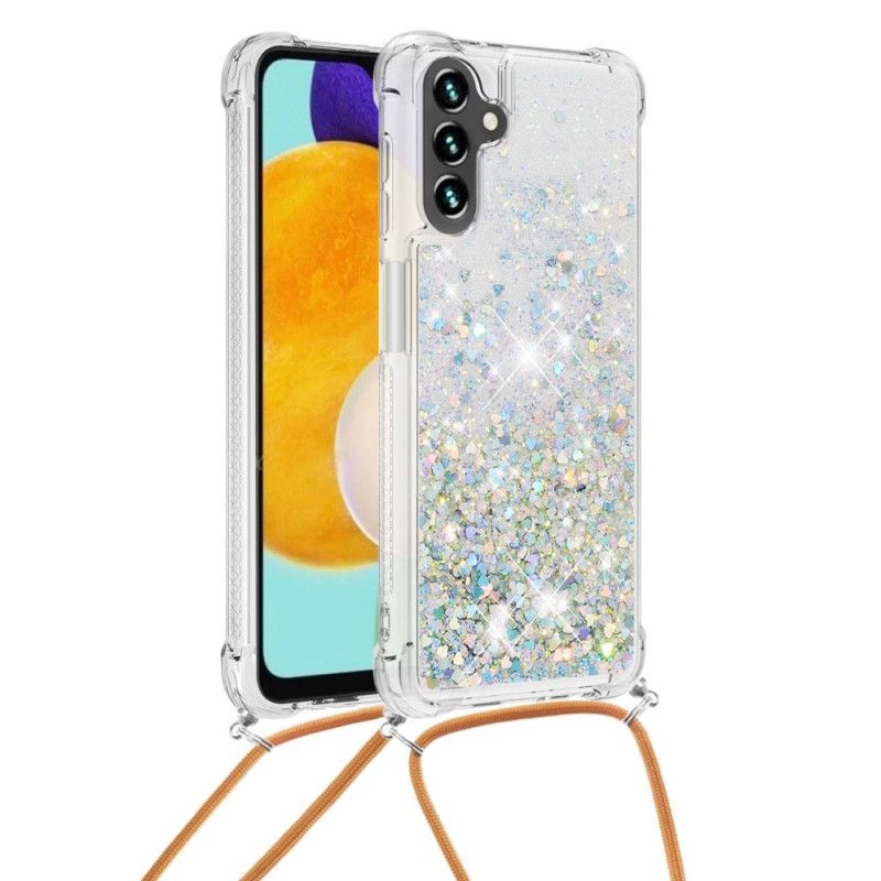 Cover Hoesje Samsung Galaxy A13 5g Telefoonhoesje Pailletten Met Trekkoord