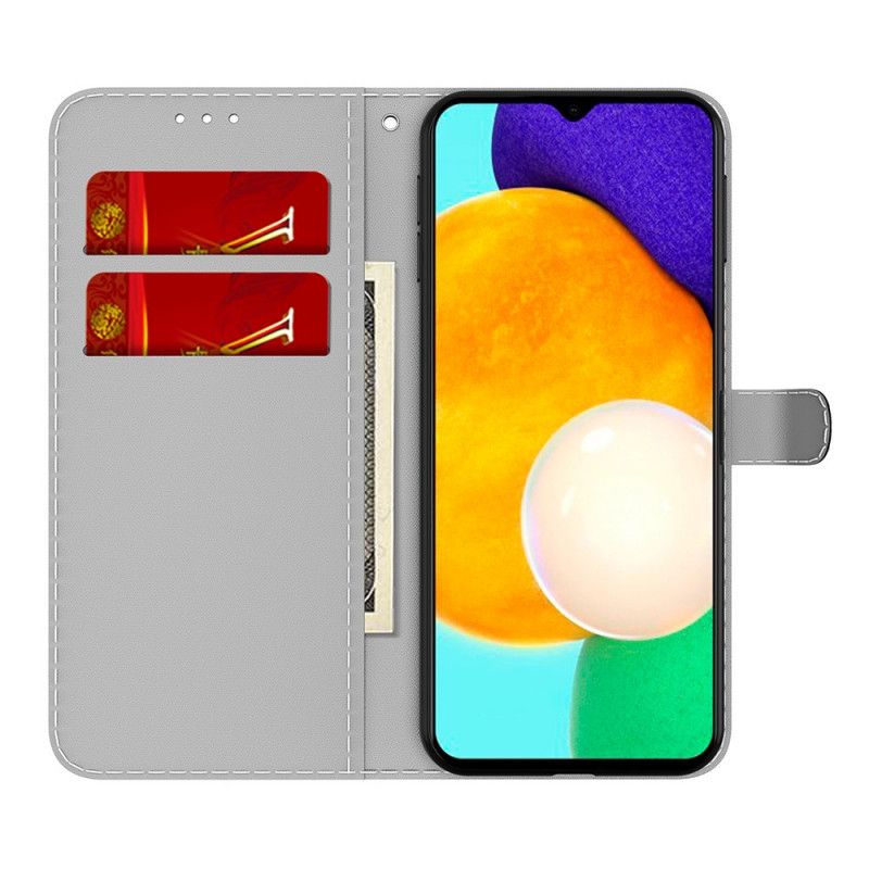 Flip Case Leren Samsung Galaxy A13 5g Abstract Patroon