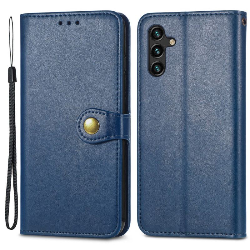 Flip Case Leren Samsung Galaxy A13 5g Kunstleer En Vintage Sluiting