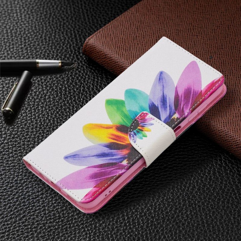 Folio-hoesje Samsung Galaxy A13 5g Bloem Aquarel