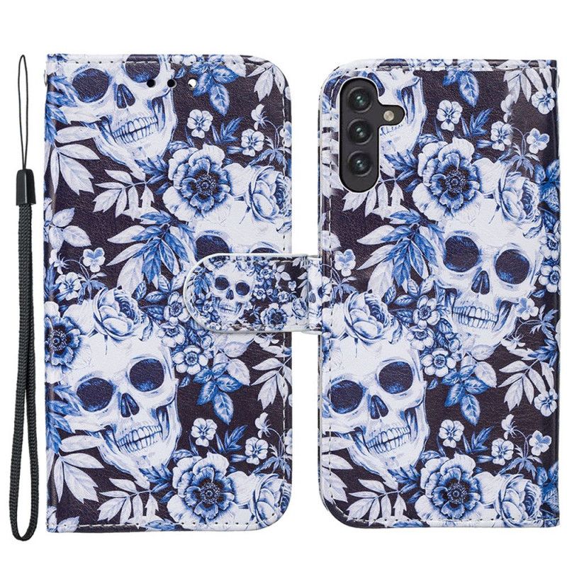 Folio-hoesje Samsung Galaxy A13 5g Retro Schedels