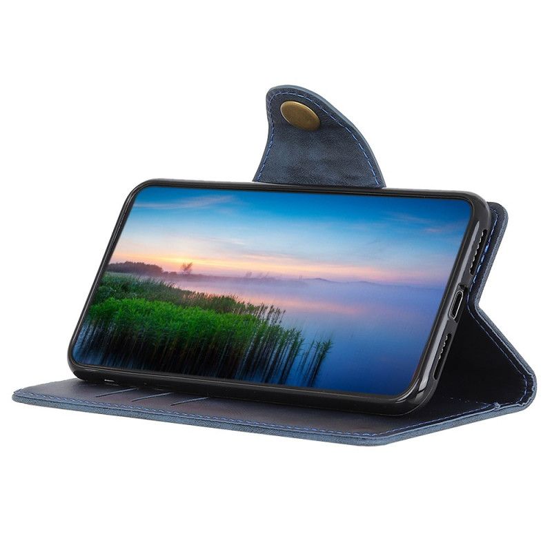 Folio-hoesje Samsung Galaxy A13 5g Telefoonhoesje Kunstleer Knop