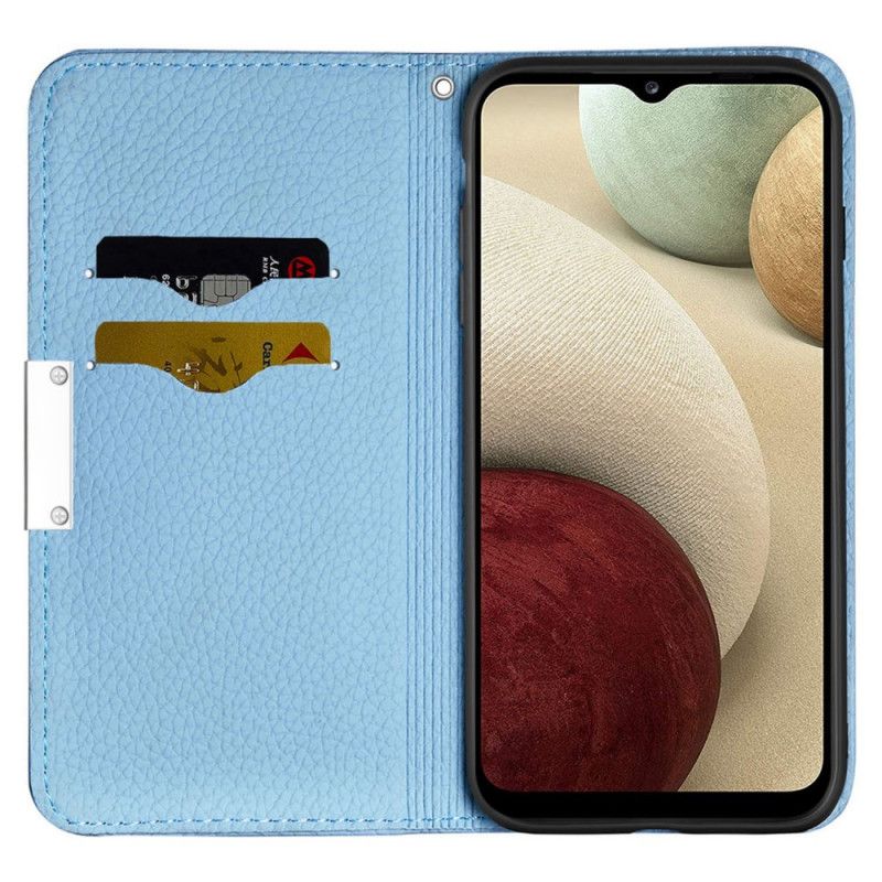 Folio-hoesje Samsung Galaxy A13 5g Telefoonhoesje Litchi Ultra Chique Kunstleer