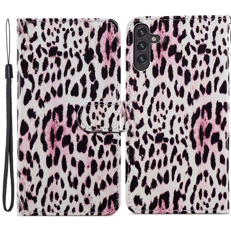 Folio-hoesje Samsung Galaxy A13 5g Telefoonhoesje Luipaardprint