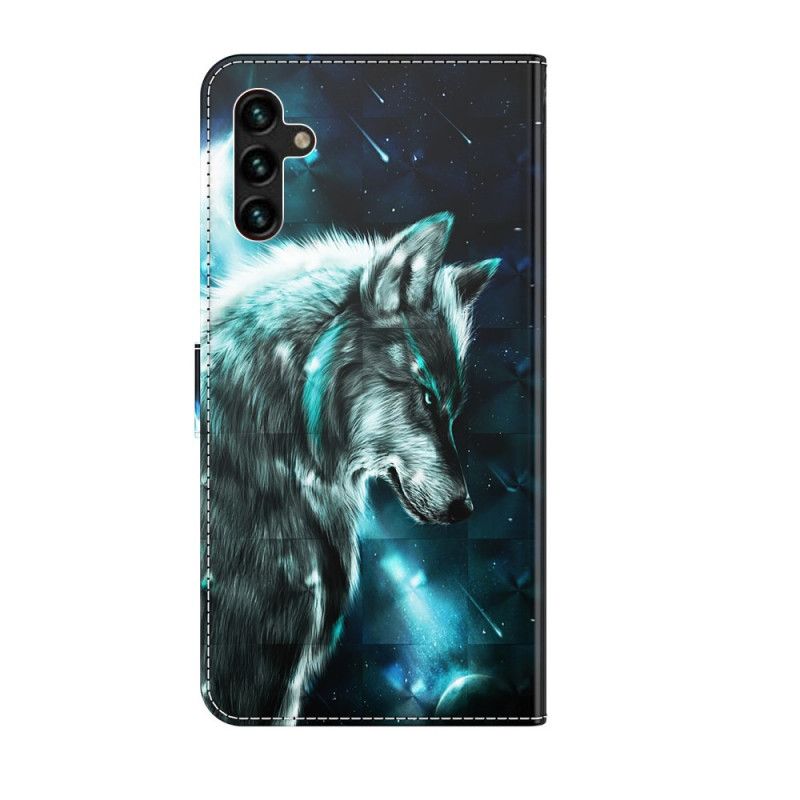 Folio-hoesje Samsung Galaxy A13 5g Telefoonhoesje Majestueuze Wolf