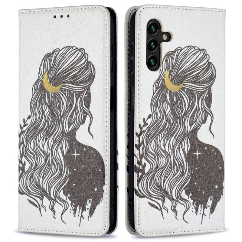 Folio-hoesje Samsung Galaxy A13 5g Telefoonhoesje Mooi Haar