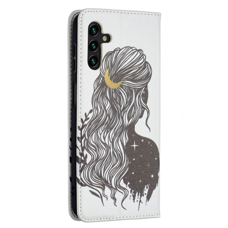 Folio-hoesje Samsung Galaxy A13 5g Telefoonhoesje Mooi Haar