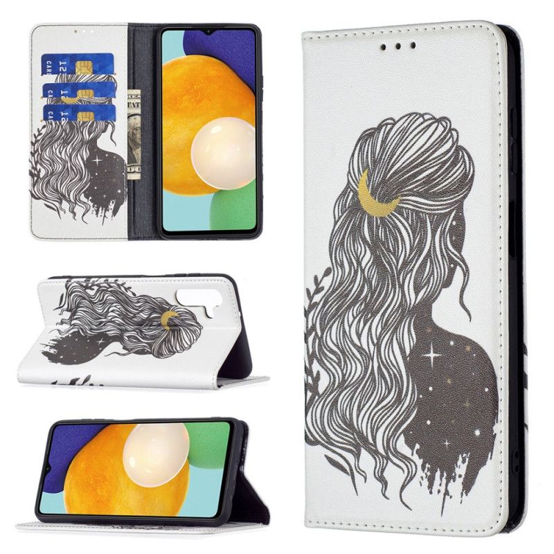 Folio-hoesje Samsung Galaxy A13 5g Telefoonhoesje Mooi Haar