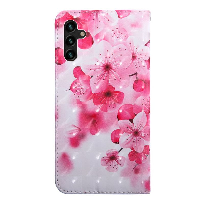 Folio-hoesje Samsung Galaxy A13 5g Telefoonhoesje Roze Bloemen