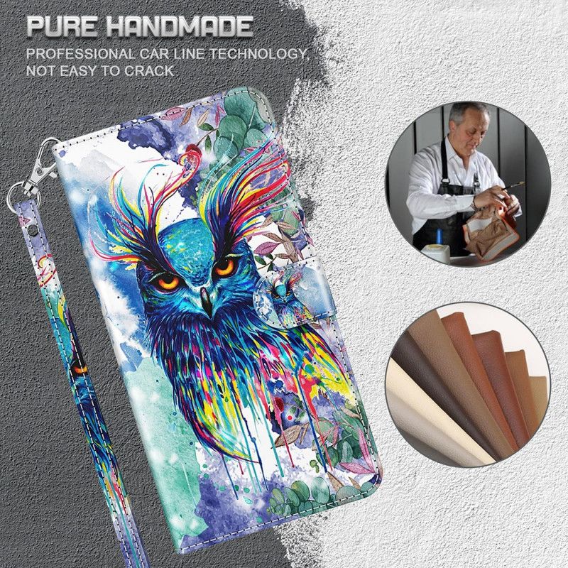 Folio-hoesje Samsung Galaxy A13 5g Telefoonhoesje Vogel Aquarel