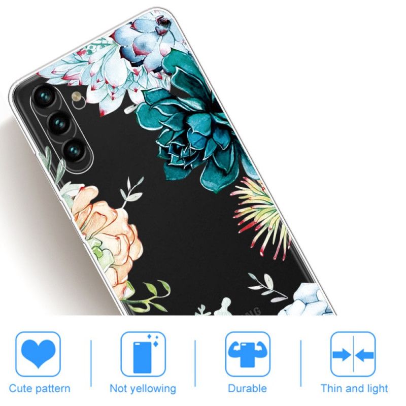 Hoesje Samsung Galaxy A13 5g Aquarel Bloemen Bescherming Hoesje