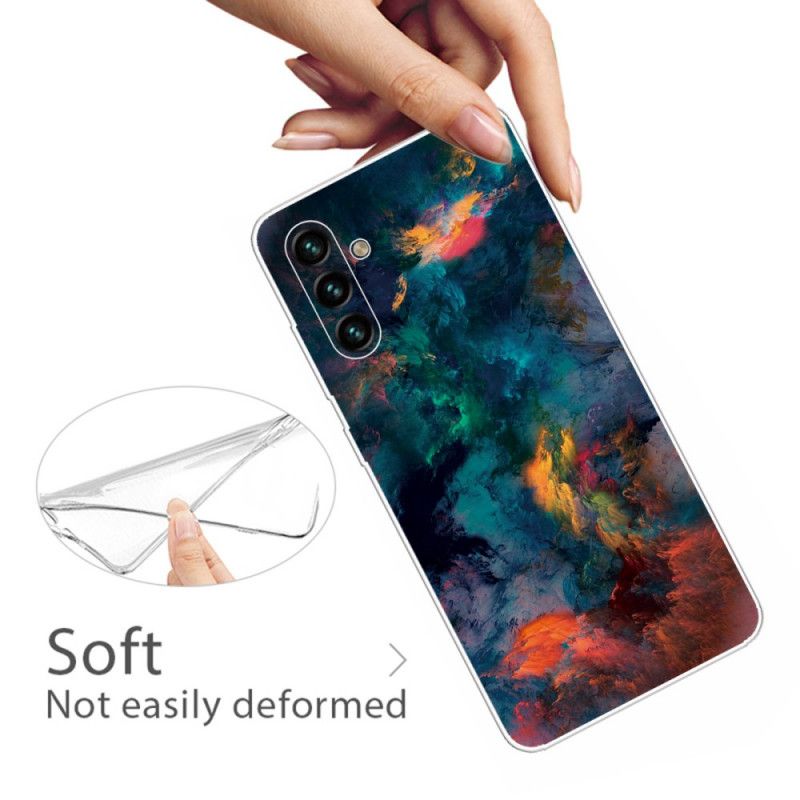 Hoesje Samsung Galaxy A13 5g Gekleurde Wolken Bescherming Hoesje