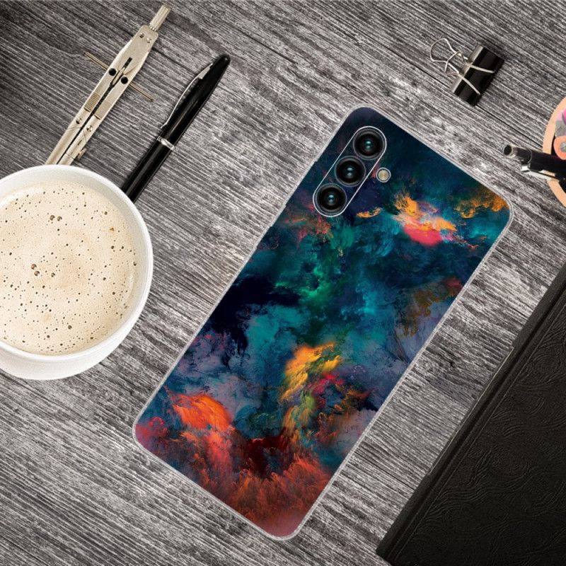 Hoesje Samsung Galaxy A13 5g Gekleurde Wolken Bescherming Hoesje