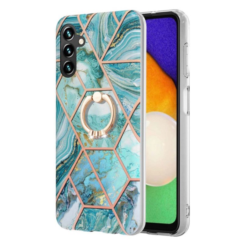 Hoesje Samsung Galaxy A13 5g Geometrisch Marmer Met Steunring