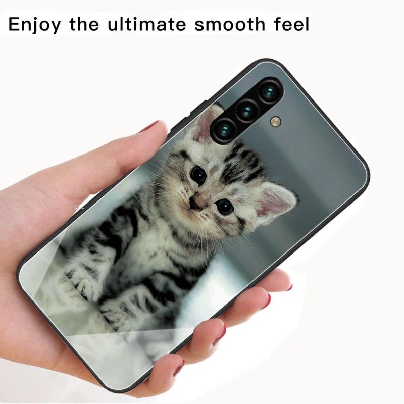 Hoesje Samsung Galaxy A13 5g Kitten Van Gehard Glas