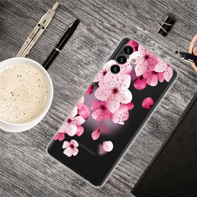 Hoesje Samsung Galaxy A13 5g Kleine Roze Bloemen Bescherming Hoesje