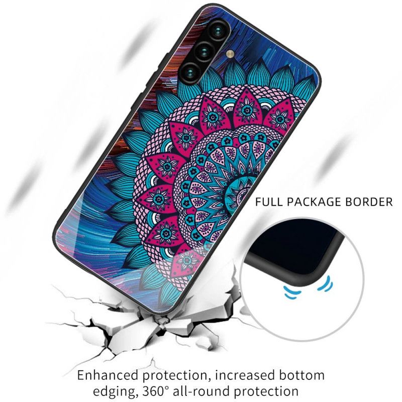 Hoesje Voor Samsung Galaxy A13 5g Mandala Van Gehard Glas