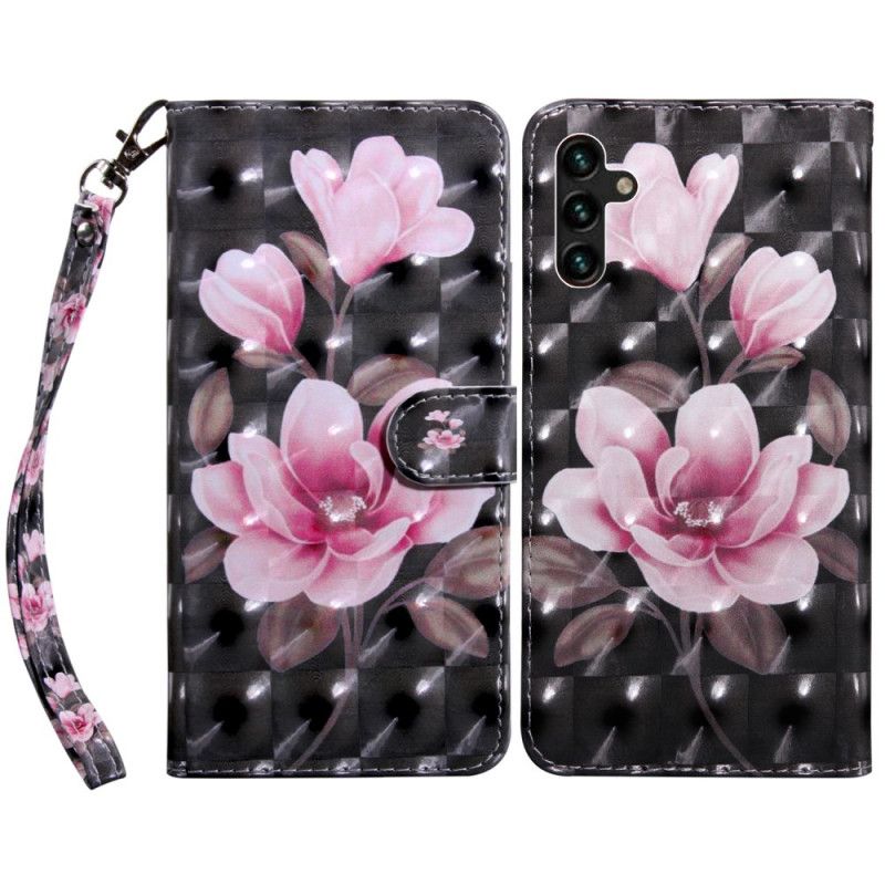 Leren Hoesje Samsung Galaxy A13 5g Bloesem Bloemen