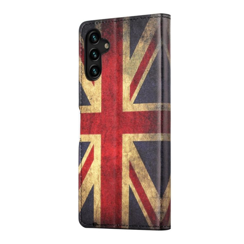 Leren Hoesje Samsung Galaxy A13 5g Vlag Van Engeland Bescherming Hoesje