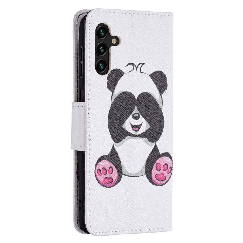 Leren Hoesje Voor Samsung Galaxy A13 5g Panda Plezier