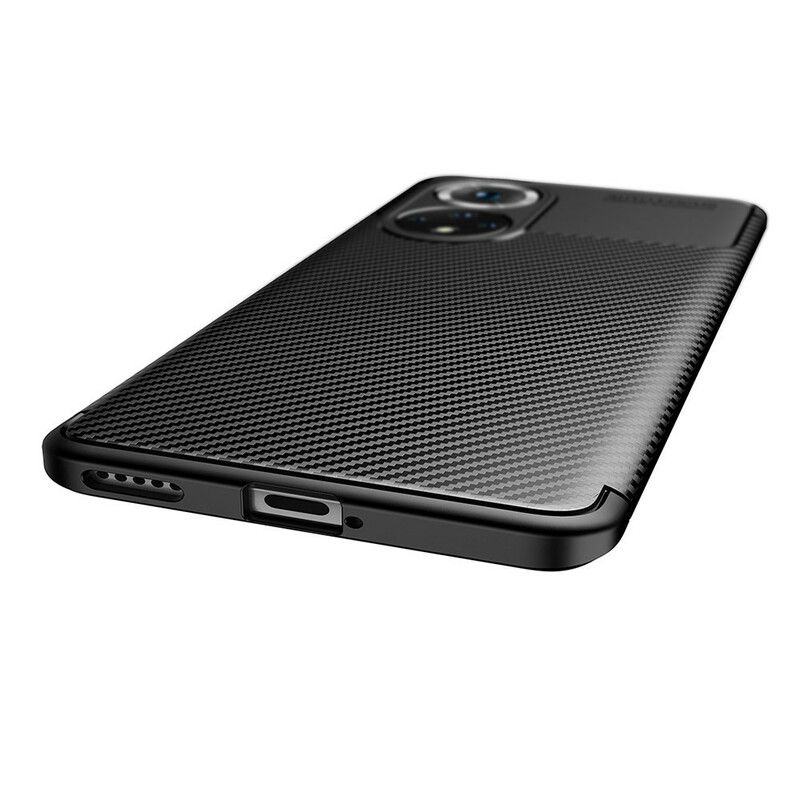 Case Hoesje Huawei Nova 9 / Honor 50 Telefoonhoesje Flexibele Koolstofvezeltextuur