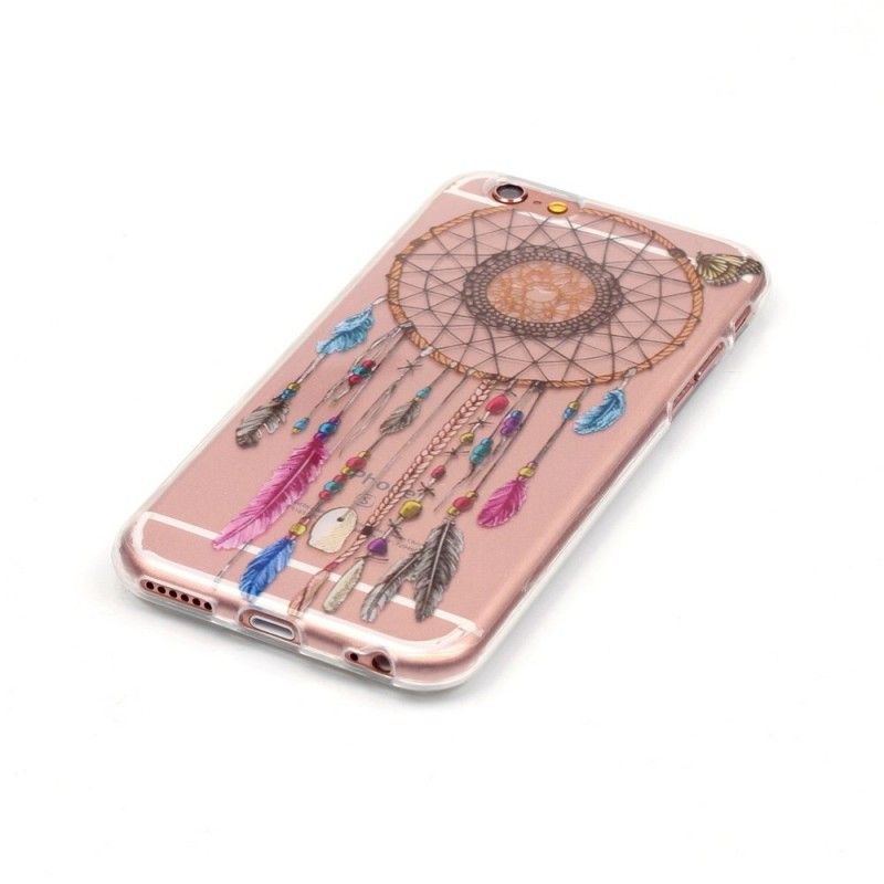 Cover Hoesje iPhone 6 / 6S Telefoonhoesje Transparante Kleurrijke Dromenvanger