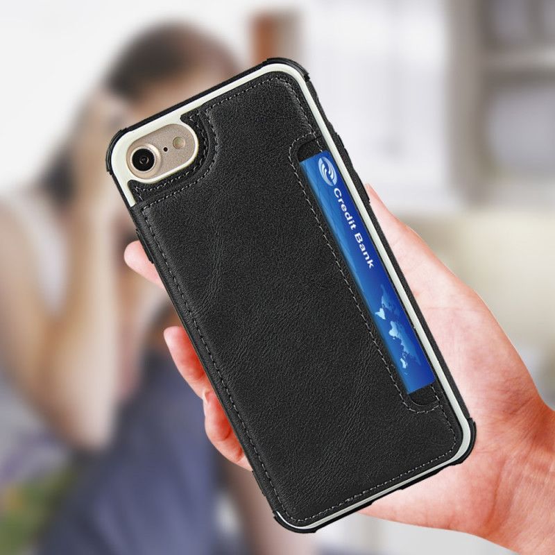 Hoesje iPhone 6 / 6S Donkerblauw Zwart Portemonnee Plus