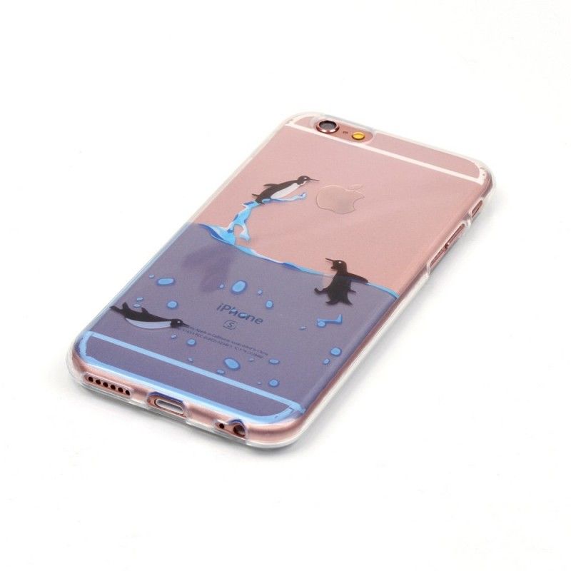 Hoesje iPhone 6 / 6S Transparant Spel Van Pinguïns