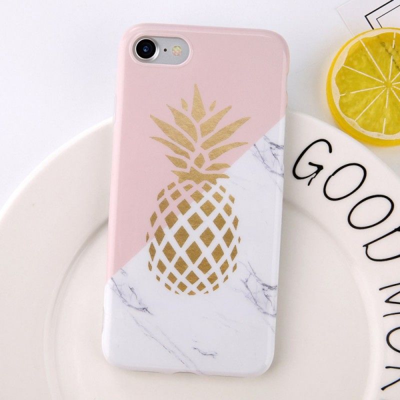 Hoesje voor iPhone 6 / 6S Gemarmerde Ananas