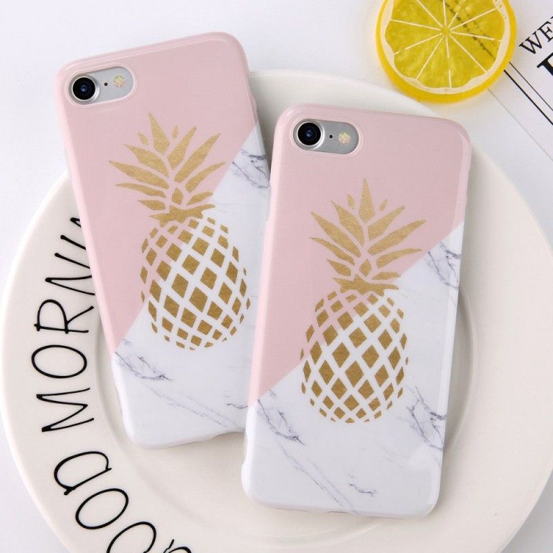 Hoesje voor iPhone 6 / 6S Gemarmerde Ananas