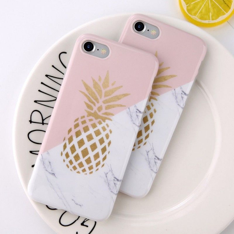 Hoesje voor iPhone 6 / 6S Gemarmerde Ananas