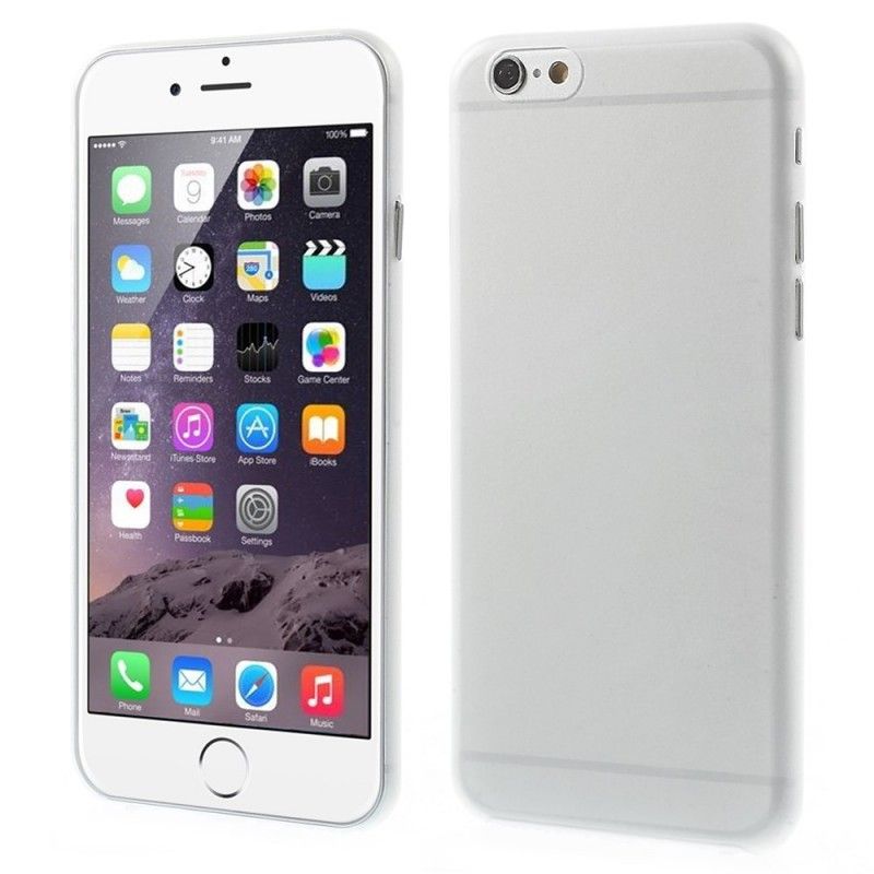 Hoesje voor iPhone 6 / 6S Transparant Zwart Ultrafijn - 03 Mm