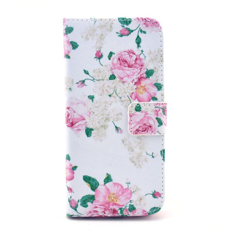 Leren Hoesje iPhone 6 / 6S Vrijheidsbloemen