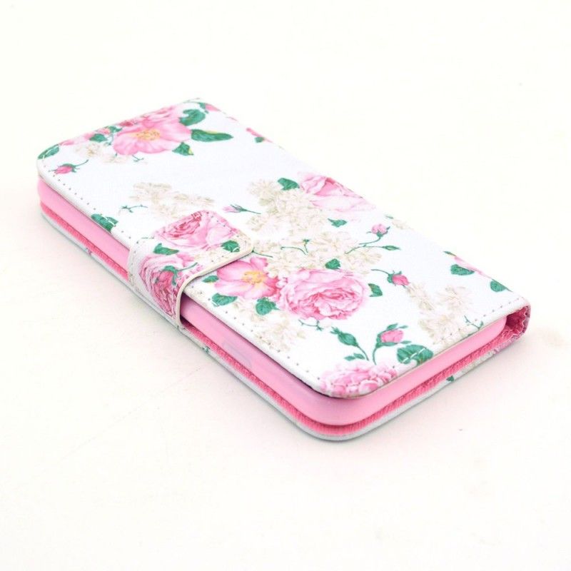 Leren Hoesje iPhone 6 / 6S Vrijheidsbloemen