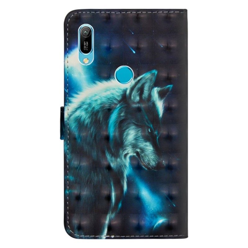 Bescherming Hoesje Huawei Y6 2019 Telefoonhoesje Majestueuze Wolf