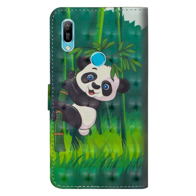 Bescherming Hoesje Huawei Y6 2019 Telefoonhoesje Panda En Bamboe