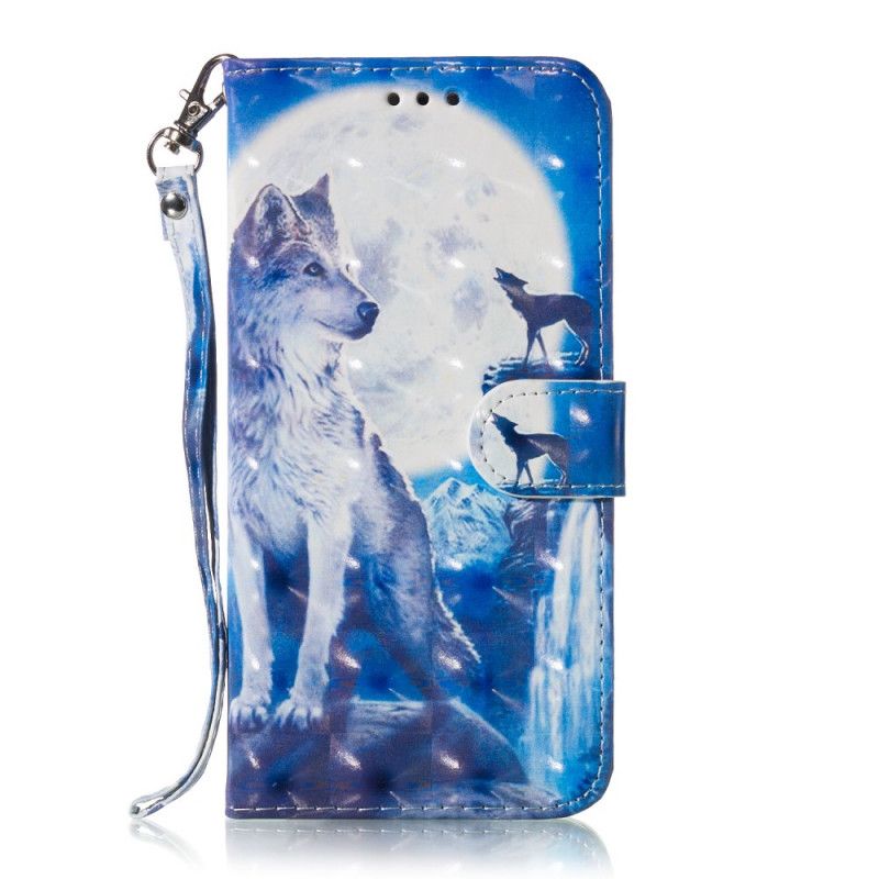 Bescherming Hoesje Huawei Y6 2019 Telefoonhoesje Prestigieuze Wolf