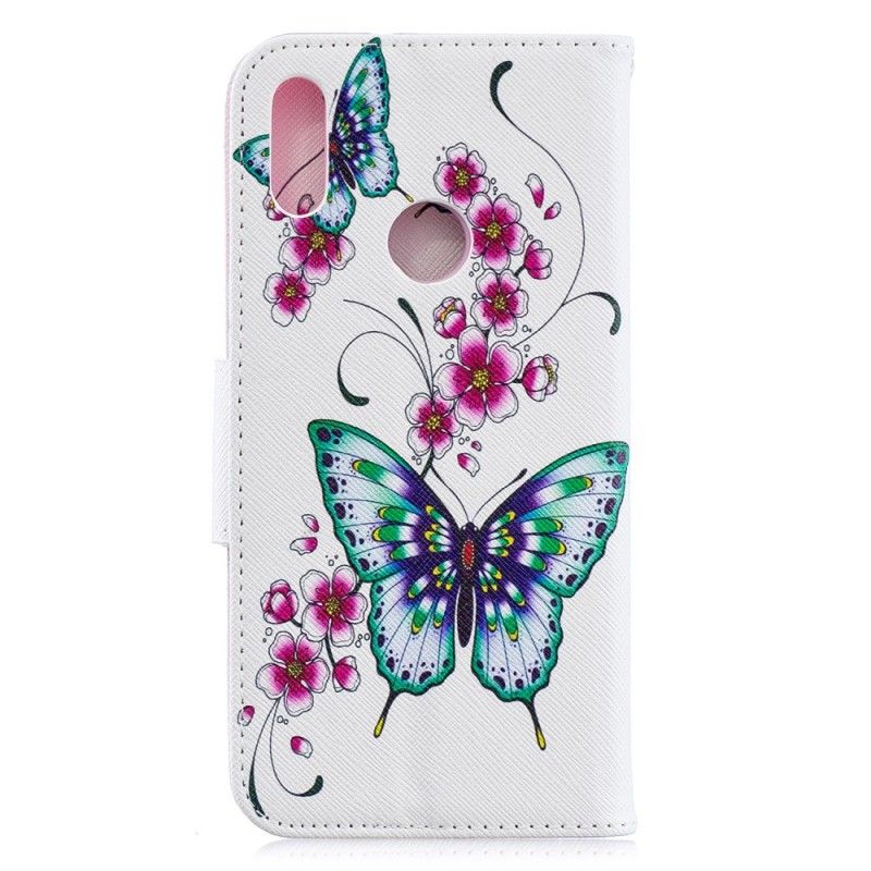 Cover Folio-hoesje Huawei Y6 2019 Telefoonhoesje Prachtige Vlinders
